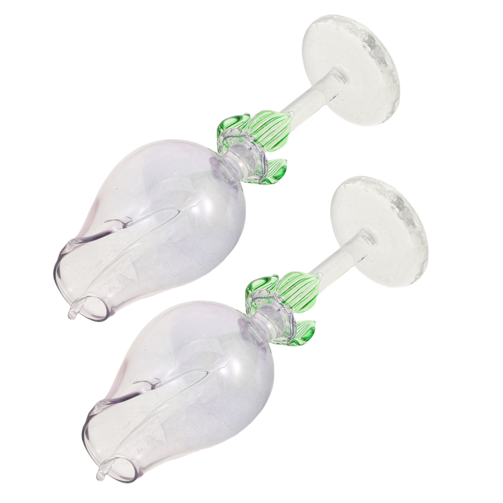 Home Fragrance Oil - 2 stuks bloemvormige glazen etherische oliediffuser,
