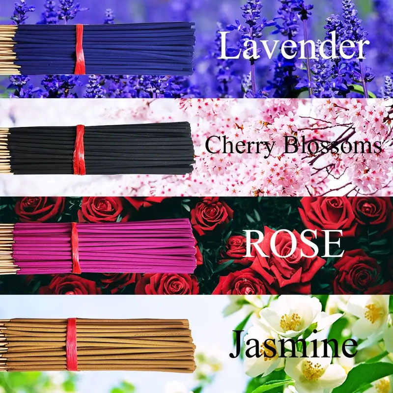 Home Fragrance Rose - 80/200 Natuurlijke wierookstokjes - Woondecoratie, theesalonken