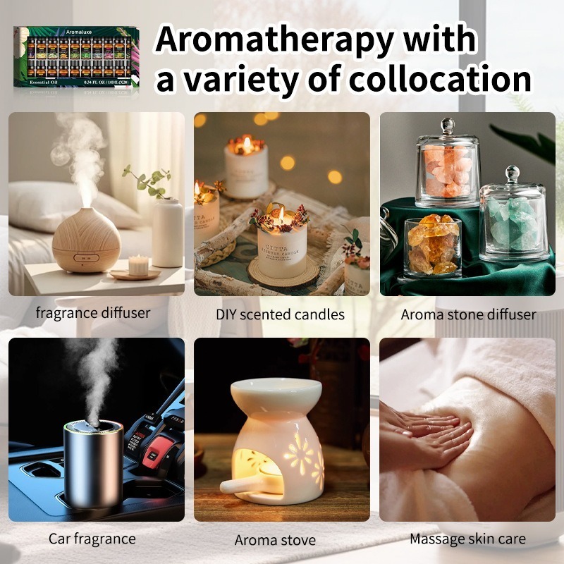 20 soorten aromatherapie ether - Home Fragrance Rose recensie en prijs